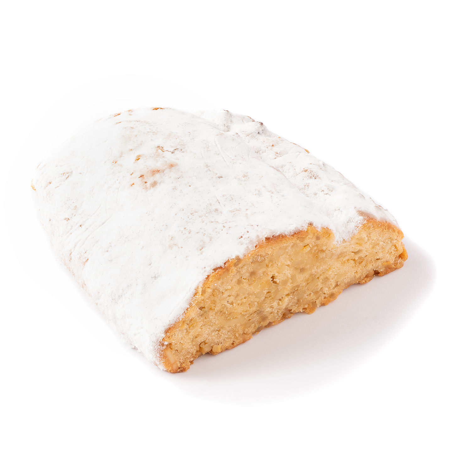 Mandelstollen – halb